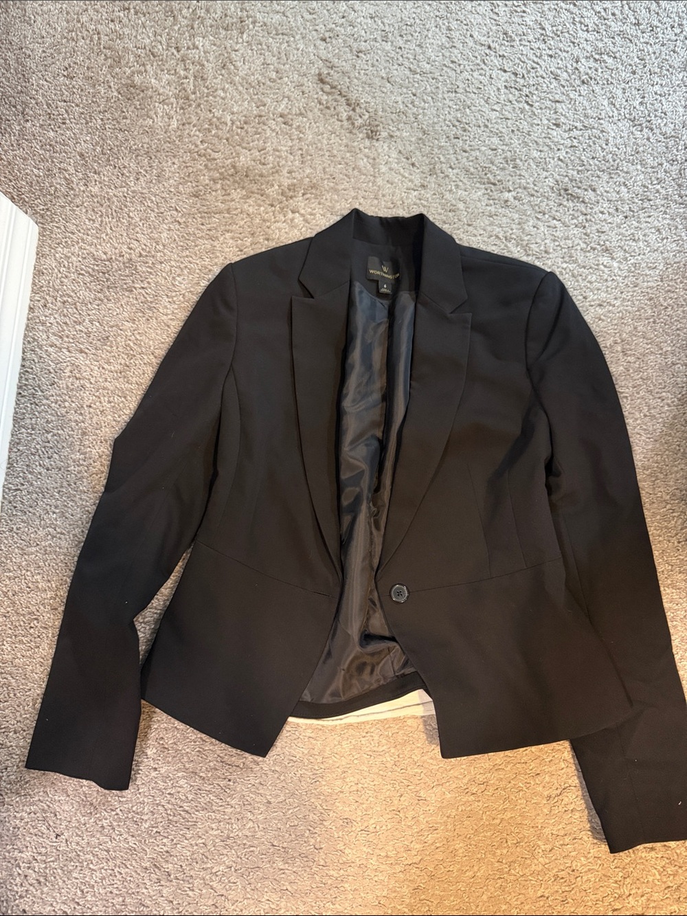 Worthington Black Single-Button Women's Blazer